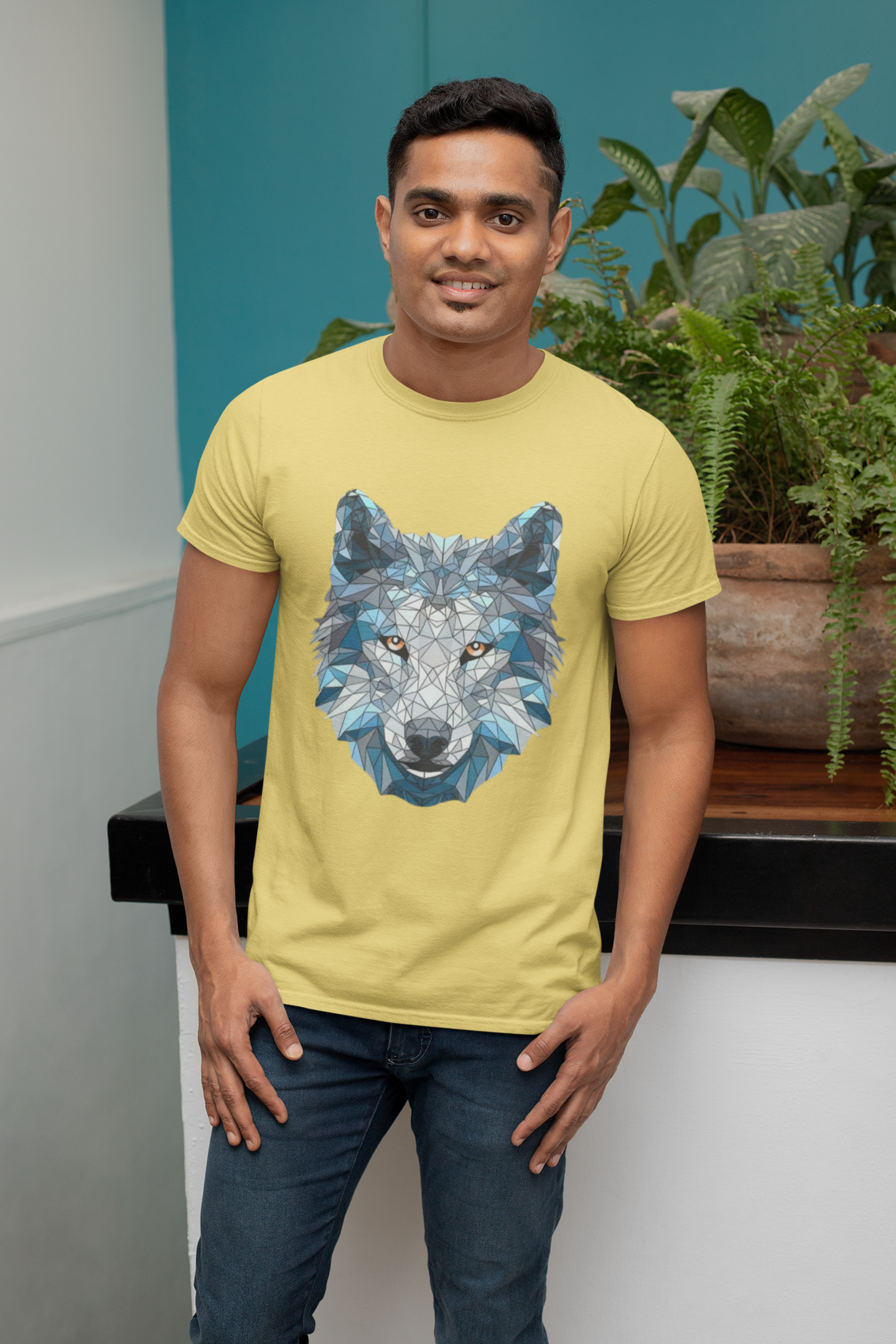 Snowolf T shirt (Pastel yellow)